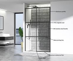 Frontal Sliding Shower Door Between