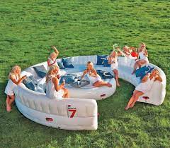 giant inflatable outdoor circular couch