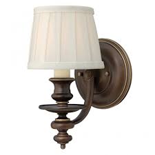 traditional wall sconce in bronze with