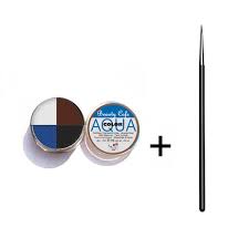 4 color aqua cake eyeliner with brushes