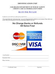 It takes a little patience and knowledge of the dispute settlement procedures provided by the fair credit billing act (fcba). Colorado Credit Card Authorization Form Download Printable Pdf Templateroller