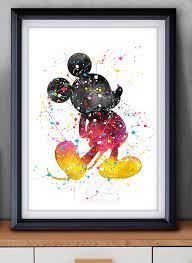 Disney Classic Mickey Mouse Watercolor