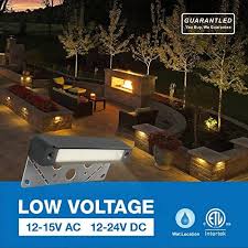 Guarantled Retaining Wall Lights 4 Pack Hardscape Lighting 7 Inch Low Voltage Landscape Lights 12v Outdoor Step Lights Waterproof 5w 250lm 3