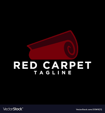 red carpet logo design idea royalty