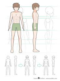 Here you will learn how to draw a person from a 3/4 view. How To Draw Anime Male Body Step By Step Tutorial Animeoutline