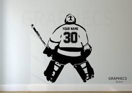 Hockey Goalie Decal Choose Your Name