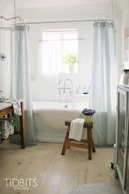 window curtains as shower curtains