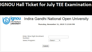 Without admit card, no one can appear in. Ignou Hall Ticket July 2021 Download Online Ignou Tee Admit Card