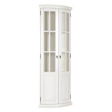 Chilton Glass Door Corner Cabinet