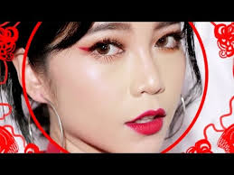 fun red makeup l lunar chinese new year