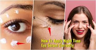 how to apply eye serum correctly