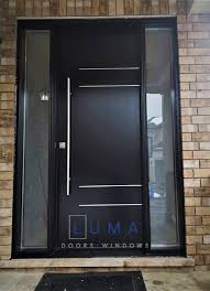 Modern Steel Door With Privacy Glass