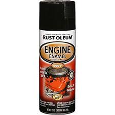 Rust Oleum 248932 Engine Enamel 12 Oz Spray Automotive Accessories 12 Ounce Black Gloss