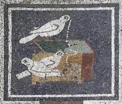 Mosaïque des Deux colombes à Pompéi | Mosaïque de la maison … | Flickr
