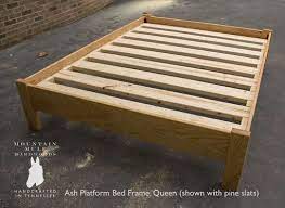 Queen Size Platform Bed Frame Hardwoods