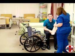 patient from bed to wheelchair