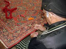 restoring an antique persian rug