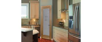 Flush Pine Interior Door With Pantry Glass