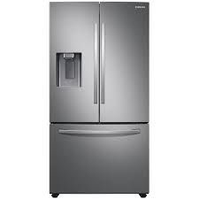 Check spelling or type a new query. Samsung 27 Cu Ft French Door Refrigerator With Dual Ice Maker Fingerprint Resistant Stainless Steel Energy Star In The French Door Refrigerators Department At Lowes Com