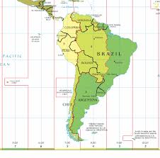 South America Time Zones Map