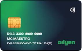 Because maestro mastercard debit card is pin based, so for every transaction, the cardholder must enter his personal identification number on a pin pad device. Green Adyen Point Of Sale Test Card Adyen Docs