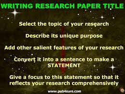 Tips on Writing a Good Research Paper Title Classroom Synonym 