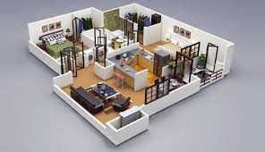 two bedroom apartment interior design
