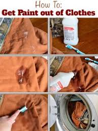 how to get oil paint off clothes