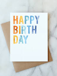 Bold Happy Birthday Card Abigail Jayne Design