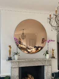 Rose Gold Convex Wall Mirror