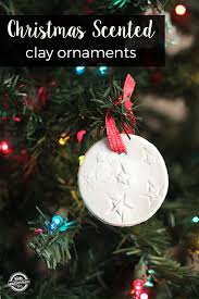 christmas scented homemade clay ornaments