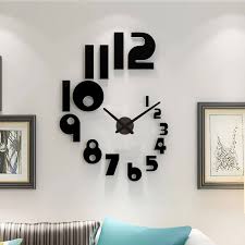 Decorative 3d Diy Wall Clock For Home