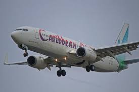 Closeup Of A Caribbean Airlines Boeing 737 800 On Final