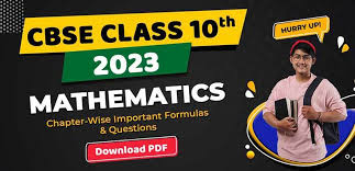 Cbse Class 10th Mathematics 2023
