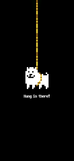1125x2436 undertale hang in there