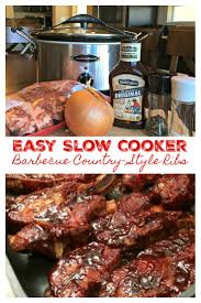 slow cooker barbecue country style ribs