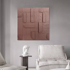 3d Japandi Abstract Wood Wall Decor For