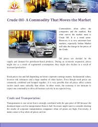 Crude Oil Commodity Nse Online Trading