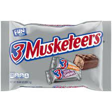 3 musketeers fun size chocolate candy