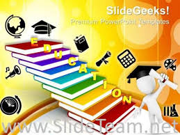 Education On Book As Staircase Future Powerpoint Theme Powerpoint