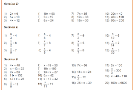 Linear Equations Ks3 Maths