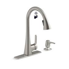 pull down touchless kitchen faucet