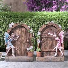 2x Fairy Set Door Home Garden Ornament