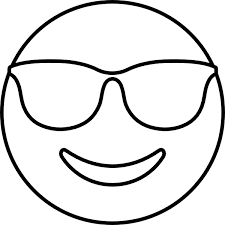 Coloring with vigor stories & rhymes exploration english maths puzzles. Smiling Face With Sunglasses Coloring Page Free Printable Coloring Pages For Kids
