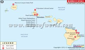 Where do you want to go? Hawaii Travel Map Tourist Attractions Of Hawaii