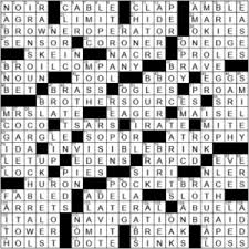 Enter up to 20 items. Sunday La Times Crossword Answers Archives La Times Crossword