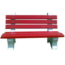 Polished Cement Garden Bench For