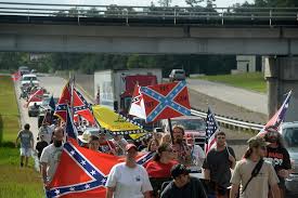 Confederate flag boosters rally