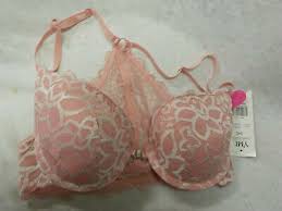 Rue 21 Ymi Push Up Bra Size 34c Nwt Pink Embroider Overlay Front Clousure Blend Ebay