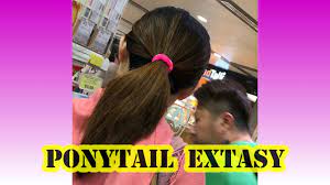 ponytail extasy (ponytail fetish) - YouTube